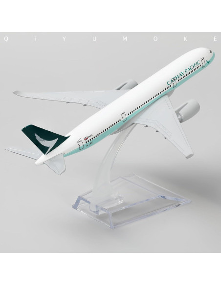 Modelo A350 Cathay Pacific 1/400 Metal con Soporte 15 cm