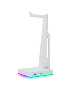 Soporte para Auriculares IFYOO HS-X1 RGB con 2 USB Blanco