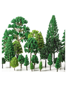 Skylety 35 Piezas Árboles Miniatura 3-16 cm Decoración
