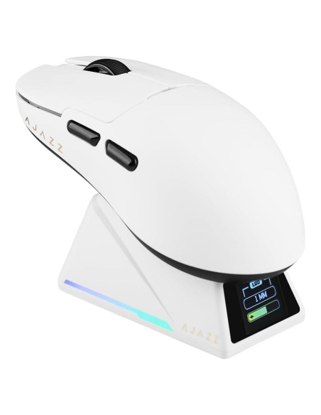 Ratón Inalámbrico AJAZZ AJ159 APEX 30000 DPI Blanco