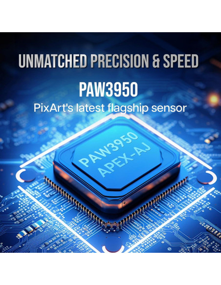 Ratón Inalámbrico AJAZZ AJ159 APEX 30000 DPI Blanco