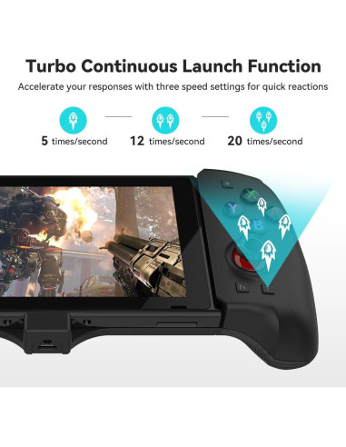 Controlador Senwoo para Switch OLED, Ergonómico y Turbo