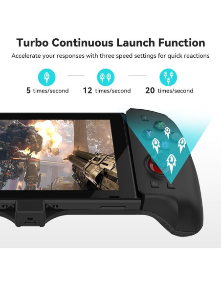 Controlador Senwoo para Switch OLED, Ergonómico y Turbo