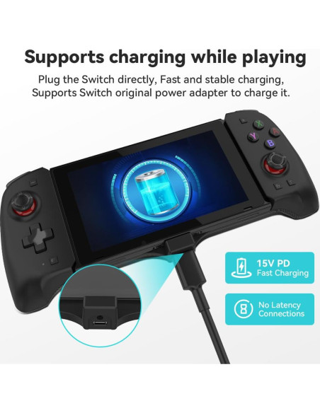 Controlador Senwoo para Switch OLED, Ergonómico y Turbo