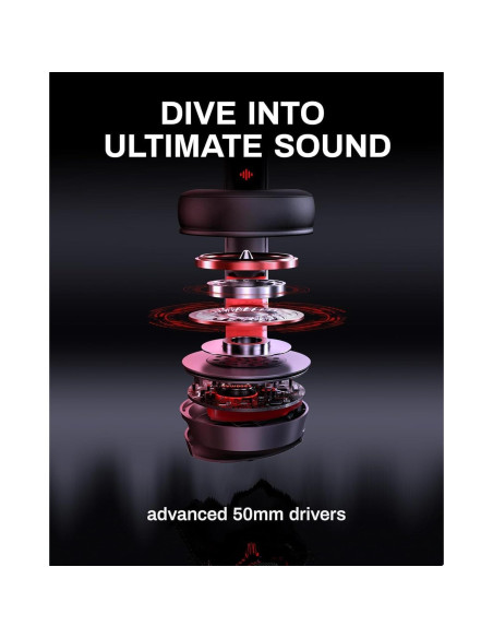 Auriculares Inalámbricos Acer K2 | 100H Batería | 50mm