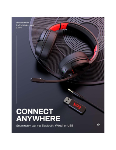 Auriculares Inalámbricos Acer K2 | 100H Batería | 50mm