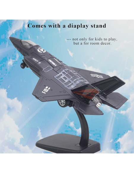 Modelo avión militar OTONOPI F-35 con luces y sonidos