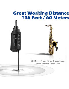 Micrófono Inalámbrico SGPRO TR-15 para Saxofón y Trompeta 2