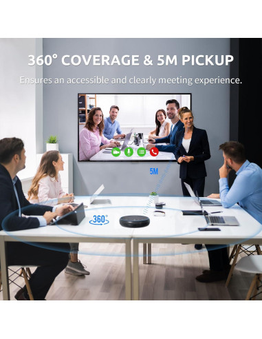 Altavoz Bluetooth Newline NP-S2201 con micrófono 360