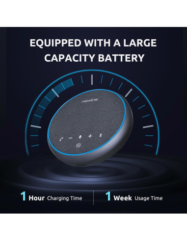 Altavoz Bluetooth Newline NP-S2201 con micrófono 360