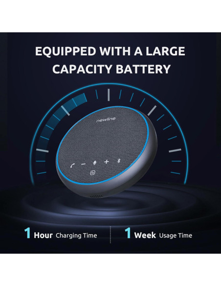 Altavoz Bluetooth Newline NP-S2201 con micrófono 360