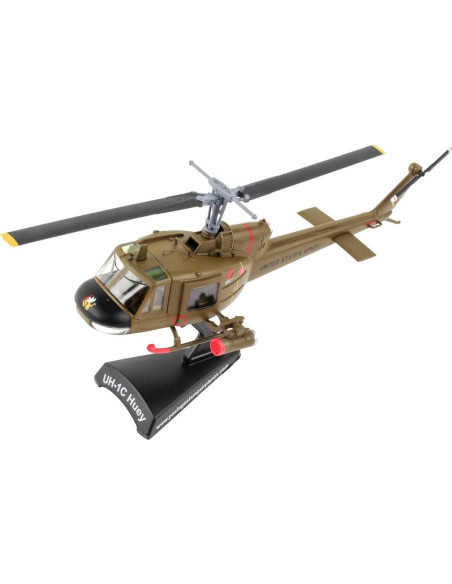 Daron UH-1 Huey Gunship 1:87 Modelo Metal Verde