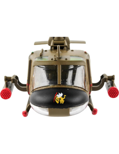 Daron UH-1 Huey Gunship 1:87 Modelo Metal Verde
