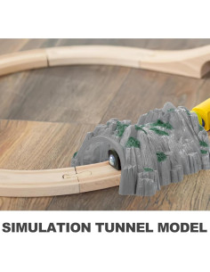 Alasum Túnel de Tren Simulado 25.5x19.5x11.5cm Juguete 2