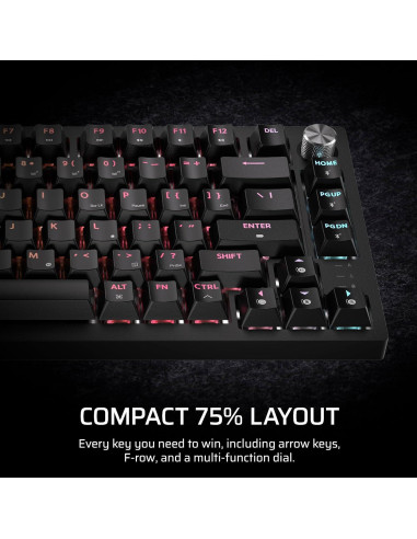 Teclado Mecánico Corsair K65 Plus Inalámbrico 75% RGB