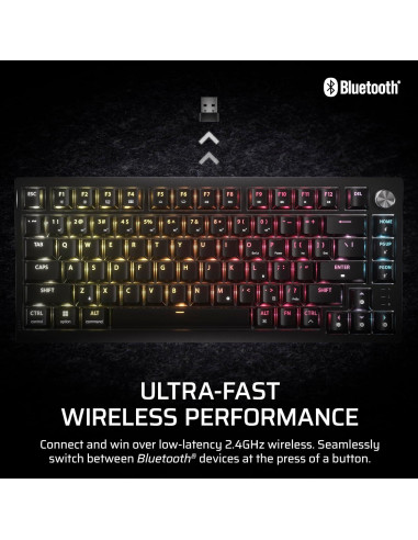 Teclado Mecánico Corsair K65 Plus Inalámbrico 75% RGB