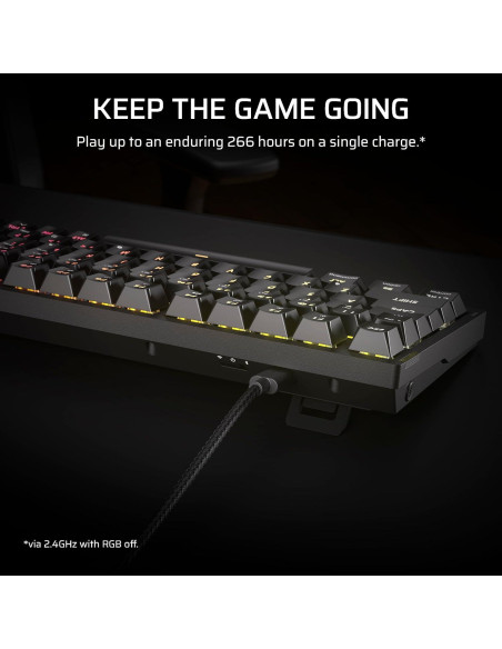 Teclado Mecánico Corsair K65 Plus Inalámbrico 75% RGB Teclado Mecánico Corsair K65 Plus Inalámbrico 75% RGB