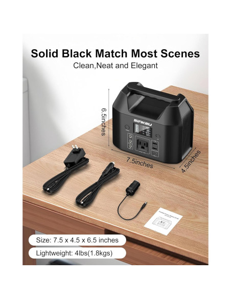 Estación de Energía Portátil SinKeu E150 122.8Wh 150W AC USB