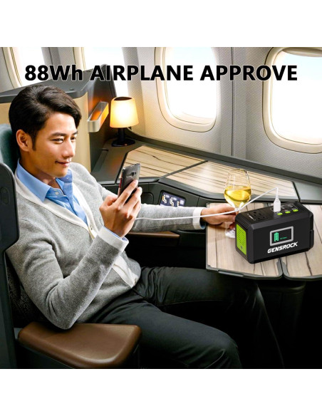 GENSROCK Estación Energía 88Wh Portátil con Salida AC