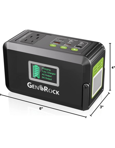 GENSROCK Estación Energía 88Wh Portátil con Salida AC