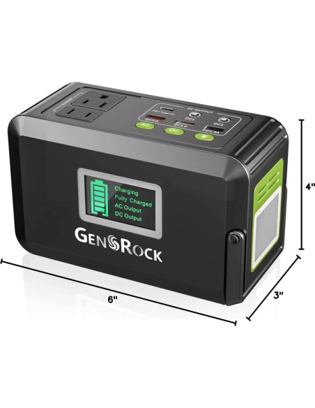 GENSROCK Estación Energía 88Wh Portátil con Salida AC