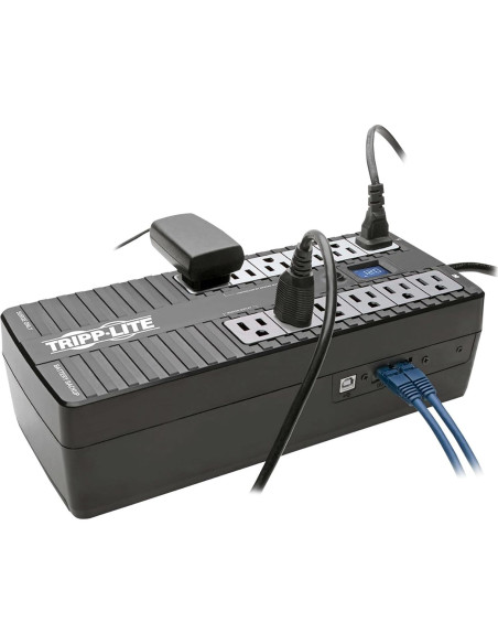 Tripp Lite UPS 850VA ECO850LCD Batería Respaldo 12 Salidas