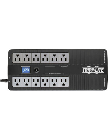 Tripp Lite UPS 850VA ECO850LCD Batería Respaldo 12 Salidas