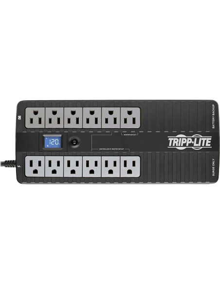 Tripp Lite UPS 850VA ECO850LCD Batería Respaldo 12 Salidas