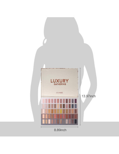 Paleta de Sombras UCANBE 60 Colores + Set de Brochas