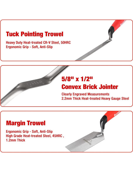 Juego de Herramientas de Albañilería Goldblatt 6 Piezas