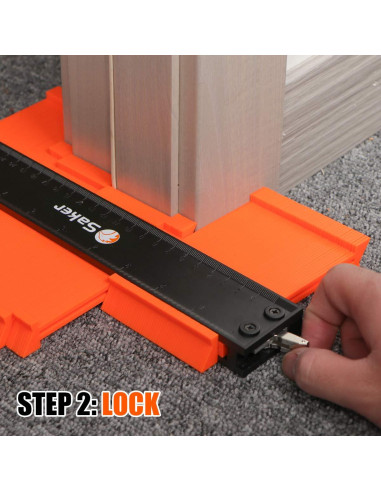 Medidor de Contorno Saker 10 cm y 25 cm Ajustable