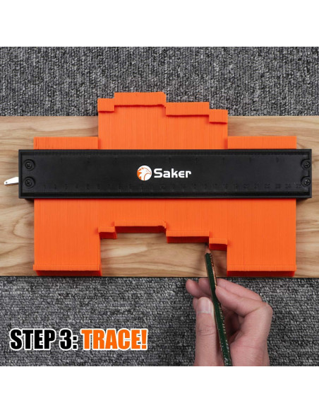 Medidor de Contorno Saker 10 cm y 25 cm Ajustable