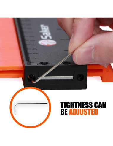 Medidor de Contorno Saker 10 cm y 25 cm Ajustable