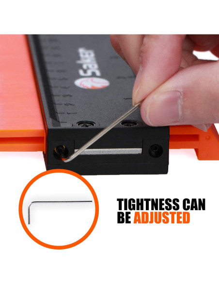 Medidor de Contorno Saker 10 cm y 25 cm Ajustable