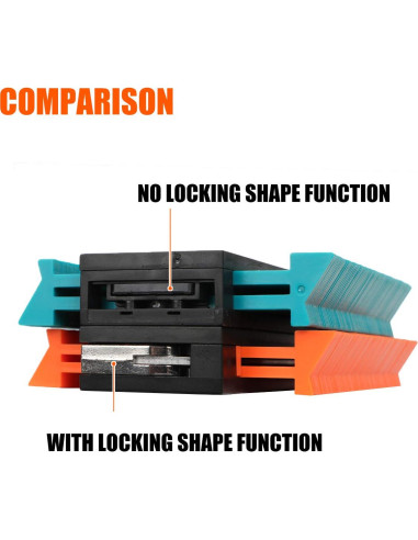 Medidor de Contorno Saker 10 cm y 25 cm Ajustable