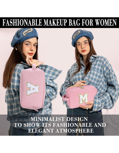 Bolsa de Maquillaje YOOLIFE Rosa Grande con Compartimentos