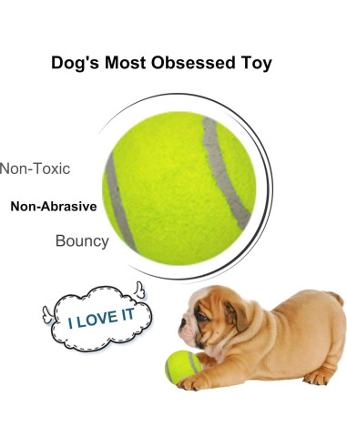Pelotas de Tenis para Perros LUCKYERMORE 20 Mini 5,08 cm