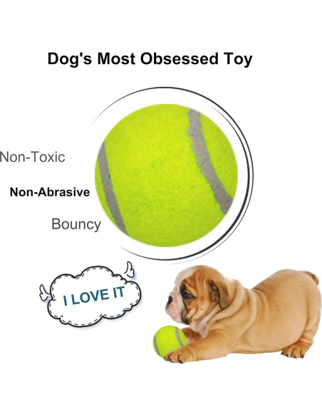 Pelotas de Tenis para Perros LUCKYERMORE 20 Mini 5,08 cm