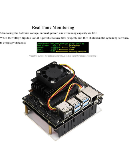 Módulo UPS UeeKKoo para Jetson Nano B01, 5V 5A