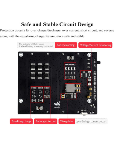 Módulo UPS UeeKKoo para Jetson Nano B01, 5V 5A