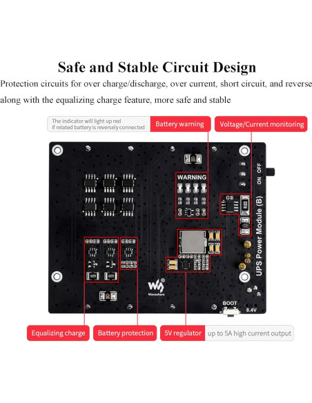 Módulo UPS UeeKKoo para Jetson Nano B01, 5V 5A