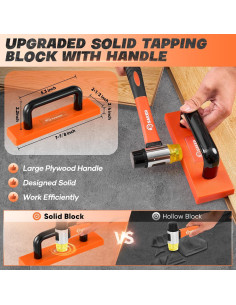 Kit de Instalación de Suelos Saker 65 Piezas 10 cm Contorno 2