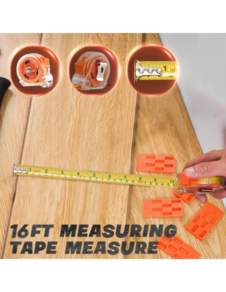 Kit de Instalación de Suelos Saker 65 Piezas 10 cm Contorno