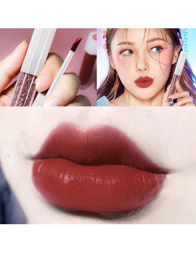 Set de 24 Pintalabios Mate WAQIA Brillo Labial Impermeable