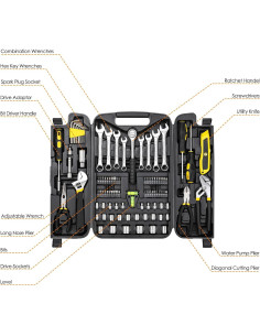 Juego de Herramientas 95 Piezas TLGREEN Caja Portátil Amarillo 2