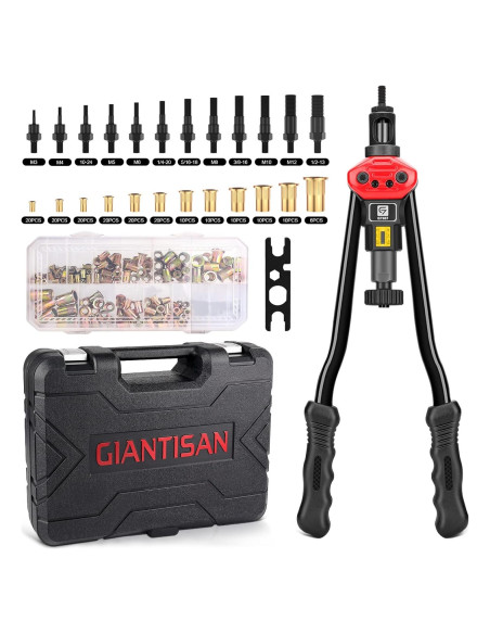 Herramienta de Tuerca Remachada GIANTISAN 40,64 cm 176 Piezas