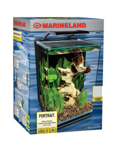 Acuario LED Marineland Portrait 19L con Filtración Oculta 2