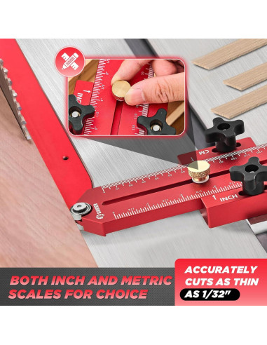 Guía de sierra de mesa Saker FC-150, corte preciso 0,79 mm