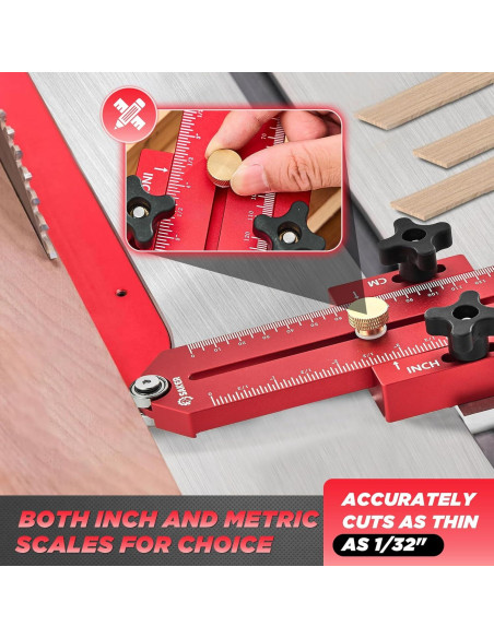 Guía de sierra de mesa Saker FC-150, corte preciso 0,79 mm