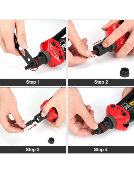 Herramienta de Tuerca Remachada GIANTISAN 40,64 cm 176 Piezas
